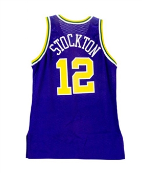 John Stockton 1994-95 Game Worn Utah Jazz Jersey